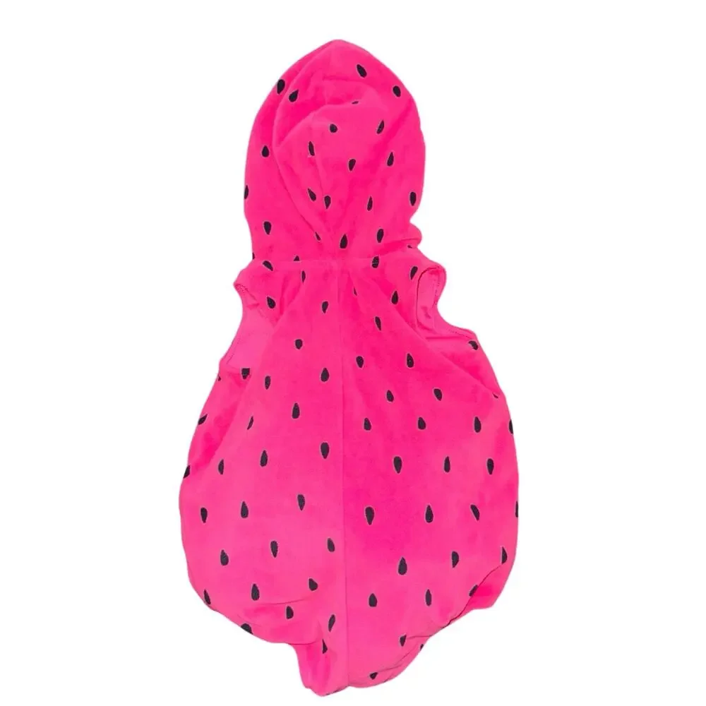 Carter's Baby Strawberry Halloween costume dress up fleece bubble romper 18 mnth